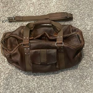 LL Bean Leather Duffle